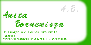 anita bornemisza business card